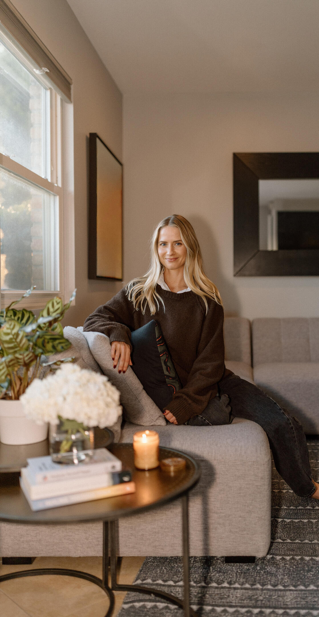 Sarah Vita in her therapy office